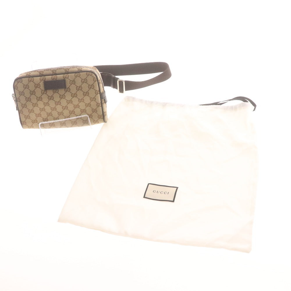 ■ GUCCI グッチ ショルダー ウエストバッグ GGキャンバス 449174 486628 鞄 モノグラム GG柄 イタリア製 メンズ レディース ブラウン系