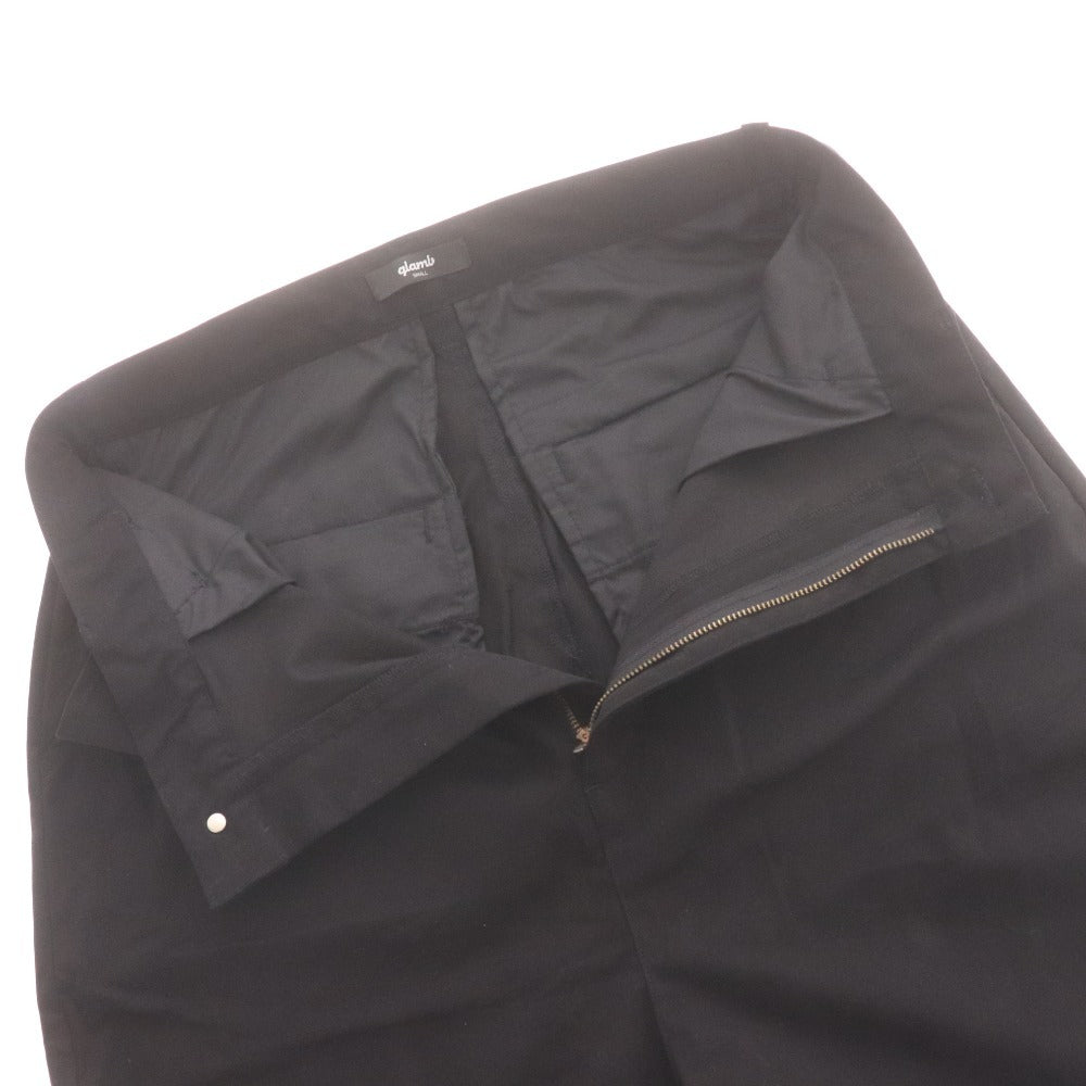 ■ glamb グラム ロングヘムサルエルパンツ ボトムス テーパード フルレングス ストレッチ 無地 メンズ S ブラック 黒 未使用