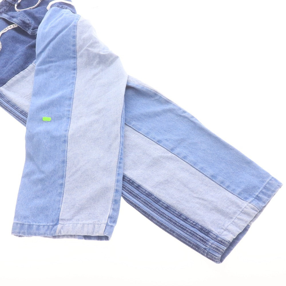 ■ アディダス KSENIASCHNAIDER デニムパンツ パッチワークジーンズ ボトムス 総柄 メンズ 28インチ マルチカラー ネイビー ブルー系