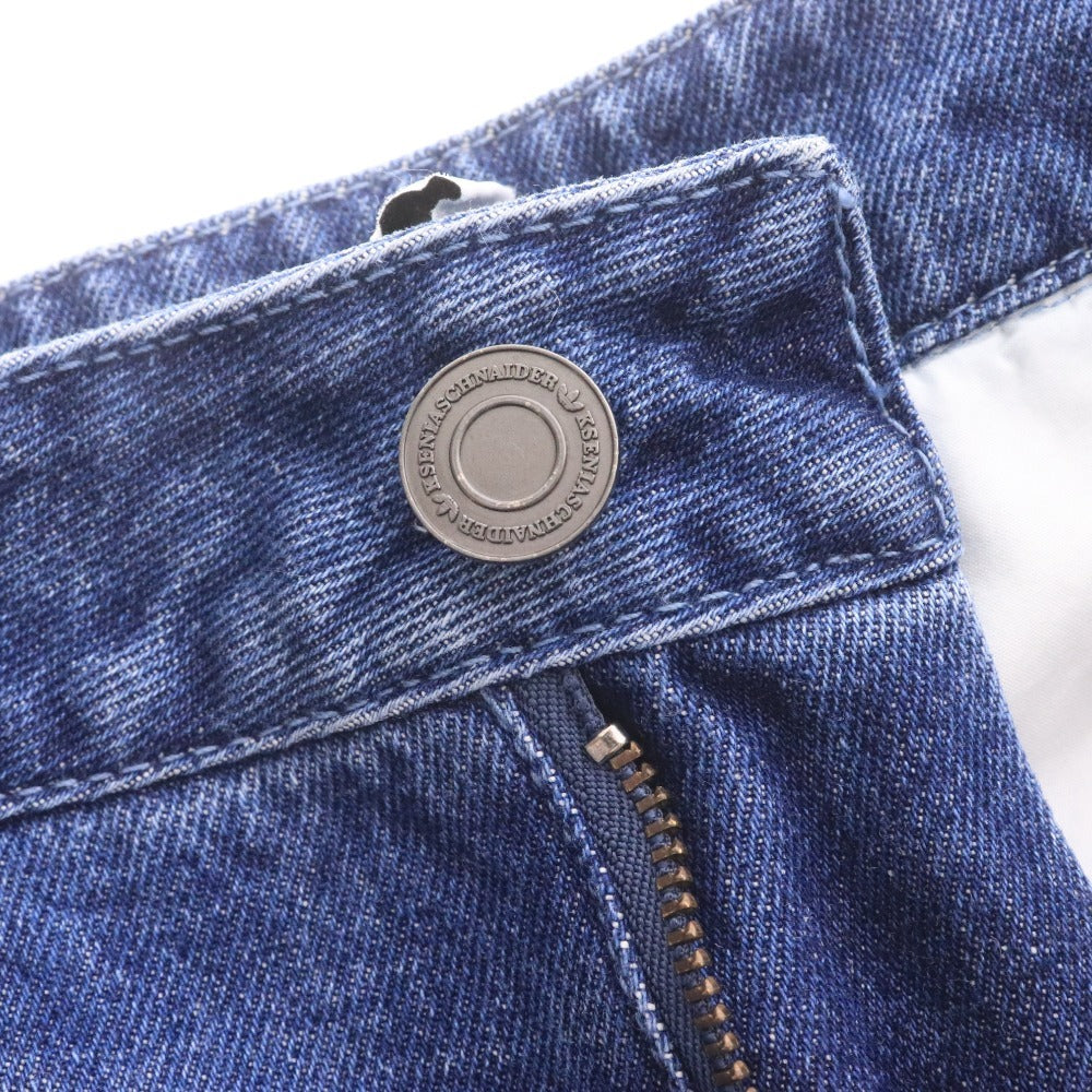 ■ アディダス KSENIASCHNAIDER デニムパンツ パッチワークジーンズ ボトムス 総柄 メンズ 28インチ マルチカラー ネイビー ブルー系