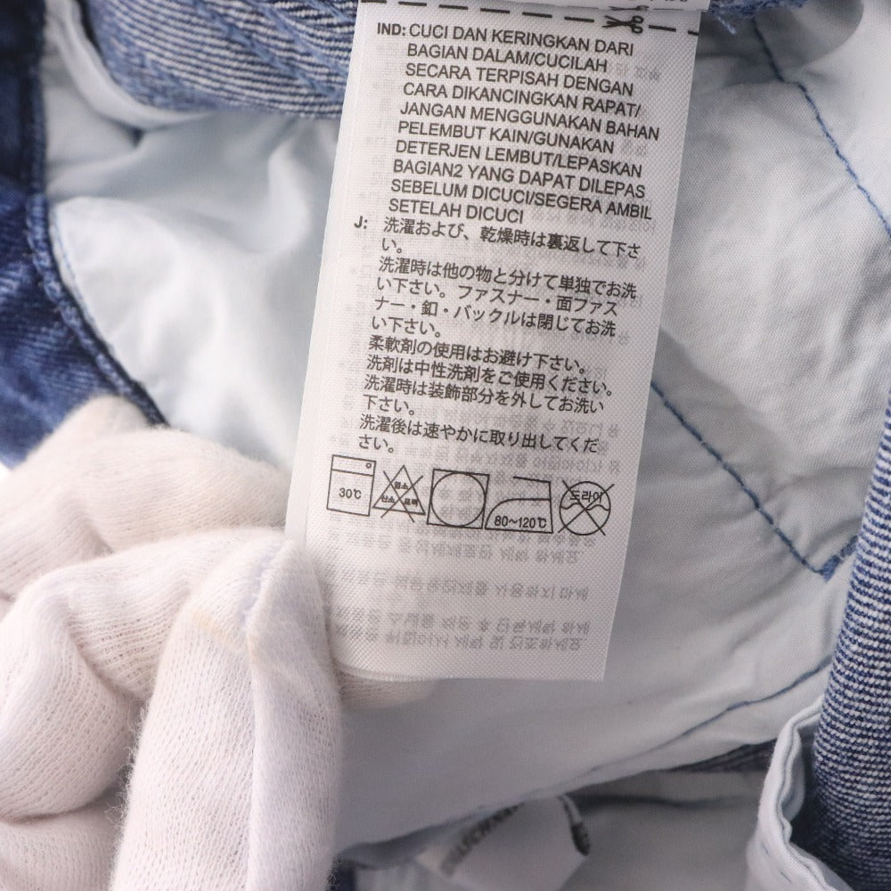 ■ アディダス KSENIASCHNAIDER デニムパンツ パッチワークジーンズ ボトムス 総柄 メンズ 28インチ マルチカラー ネイビー ブルー系