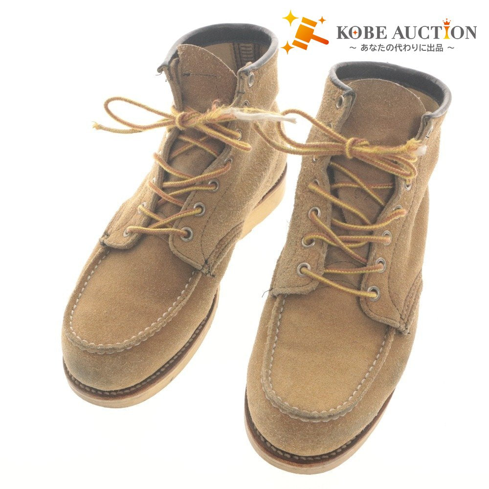 ■ REDWING レッドウィング シューズ 靴 8173 半円犬タグ 紐 ヴィンテージ メンズ 7 1/2 (25.5cm相当) ライトブラウン系