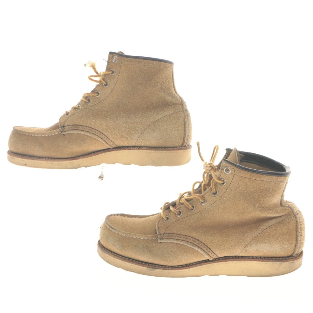 ■ REDWING レッドウィング シューズ 靴 8173 半円犬タグ 紐 ヴィンテージ メンズ 7 1/2 (25.5cm相当) ライトブラウン系