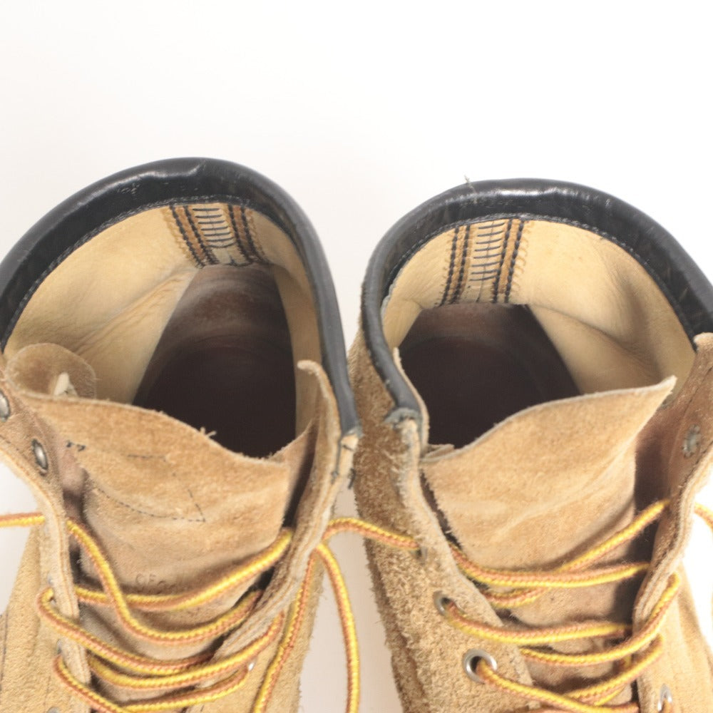 ■ REDWING レッドウィング シューズ 靴 8173 半円犬タグ 紐 ヴィンテージ メンズ 7 1/2 (25.5cm相当) ライトブラウン系