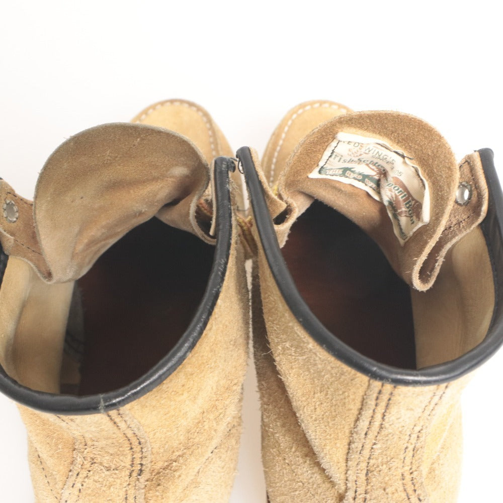 ■ REDWING レッドウィング シューズ 靴 8173 半円犬タグ 紐 ヴィンテージ メンズ 7 1/2 (25.5cm相当) ライトブラウン系