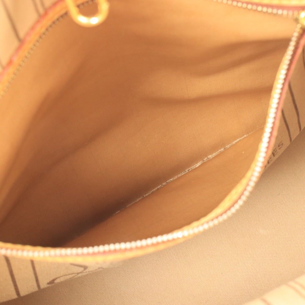 ■ ルイヴィトン ネヴァーフルMIM トートバッグ ハンドバッグ 鞄 ファスナーポケット フランス製 レディース ダークブラウン