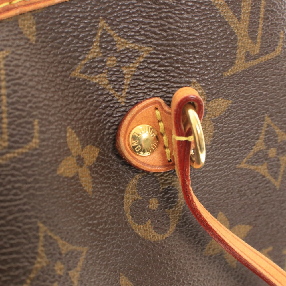 ■ ルイヴィトン ネヴァーフルMIM トートバッグ ハンドバッグ 鞄 ファスナーポケット フランス製 レディース ダークブラウン