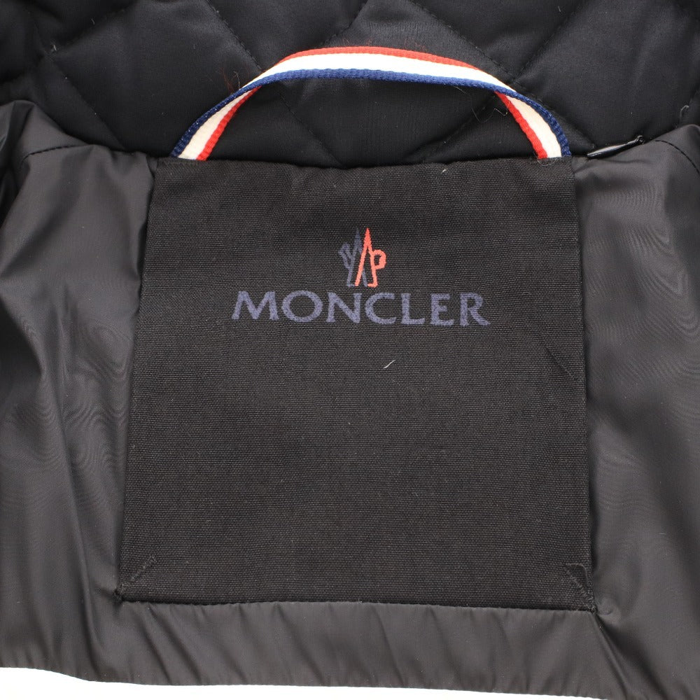 ■ MONCLER モンクレール ダウンジャケット アウター 上着 ファスナー フード メンズ L ブラック