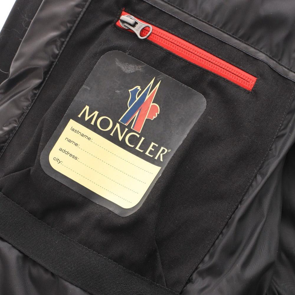 ■ MONCLER モンクレール ダウンジャケット アウター 上着 ファスナー フード メンズ L ブラック