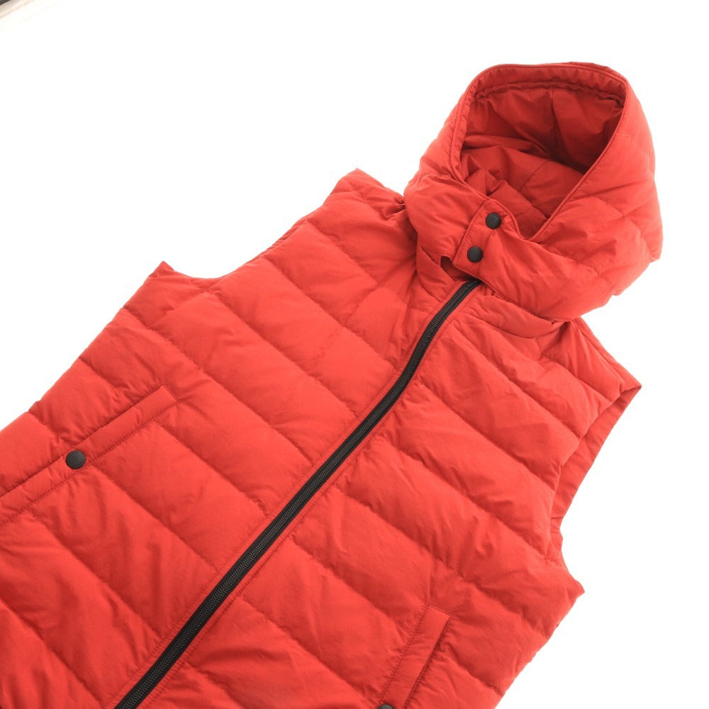 ■ TATRAS Men's Down Jacket with Zipper, Pockets, and Hood, Red, Size 02