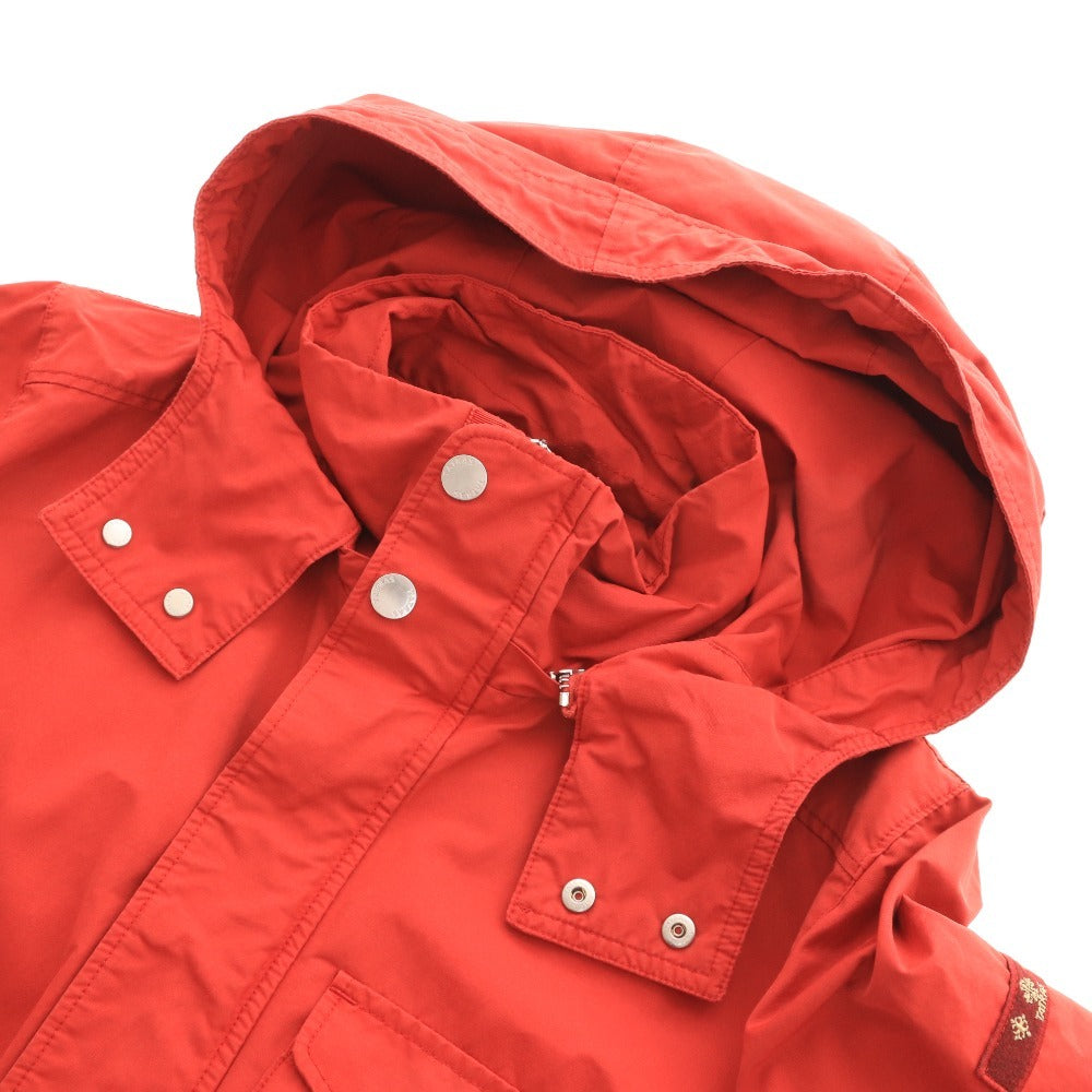 ■ TATRAS Men's Down Jacket with Zipper, Pockets, and Hood, Red, Size 02