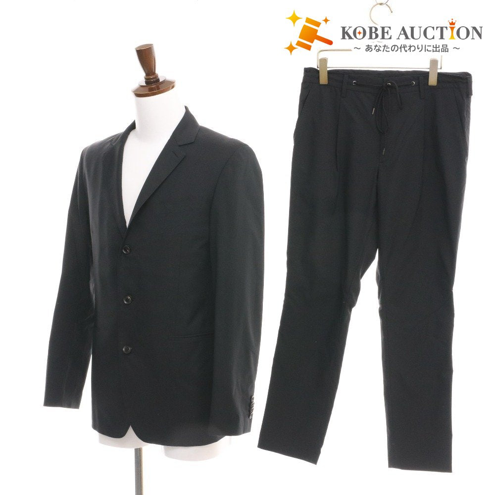 ■ junhashimoto ジュンハシモト セットアップ ナイロン ジャケット パンツ アウター ボトムス ボタン メンズ 4 . 3 ブラック