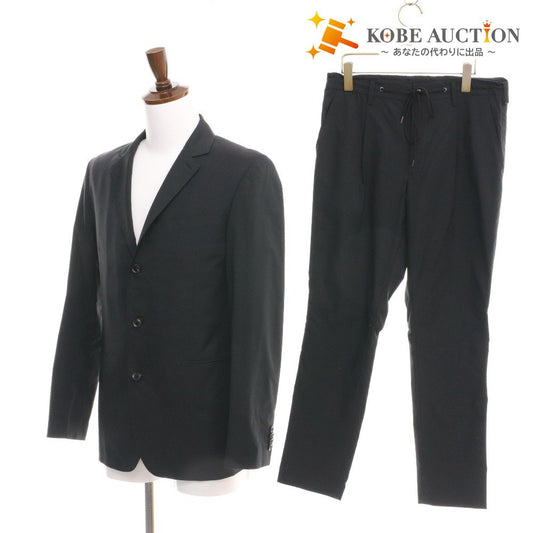 ■ junhashimoto ジュンハシモト セットアップ ナイロン ジャケット パンツ アウター ボトムス ボタン メンズ 4 . 3 ブラック