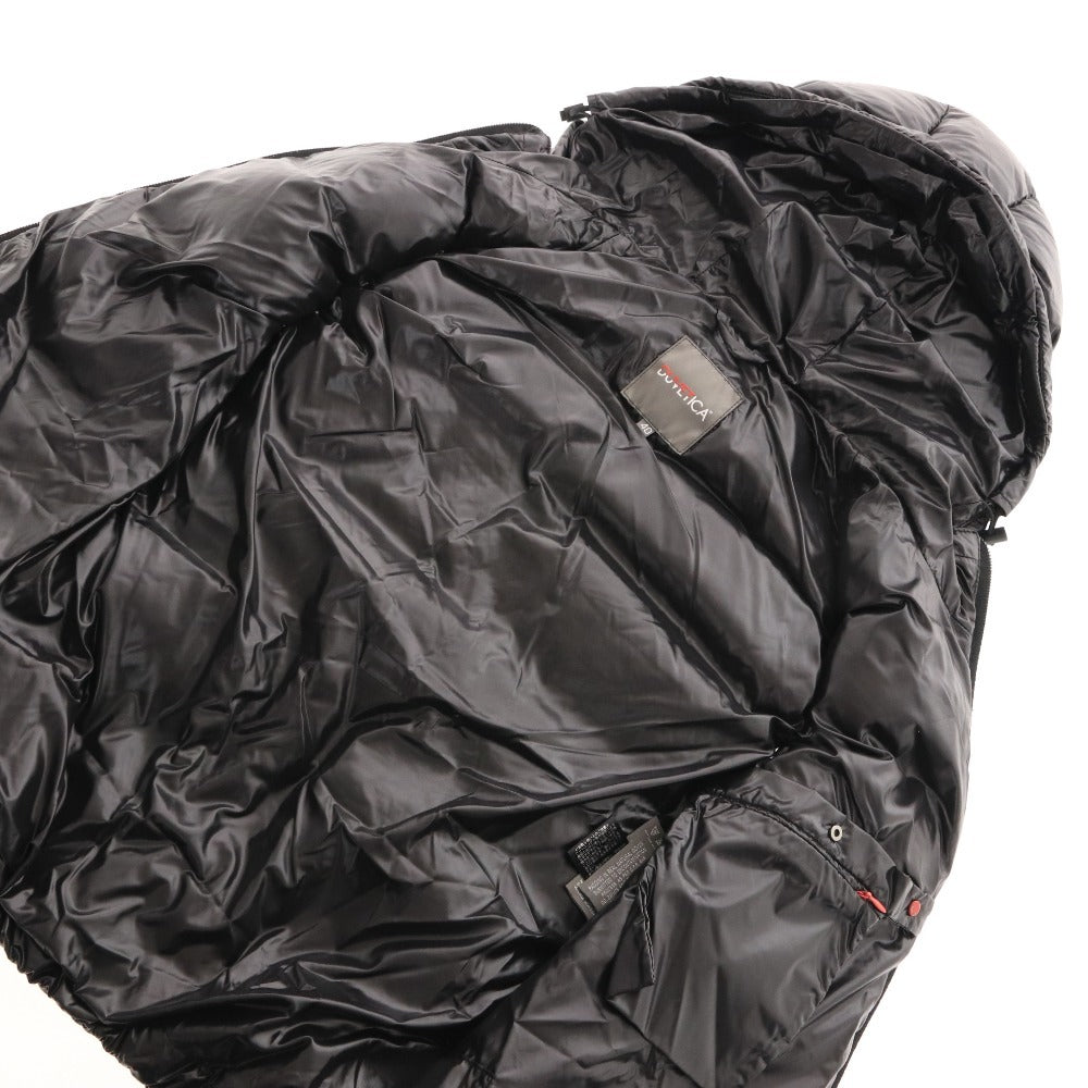 ■ DUVETICA Down Vest, Sleeveless, Zipper Closure, Hood, Pockets, Women's, Size 40, Black