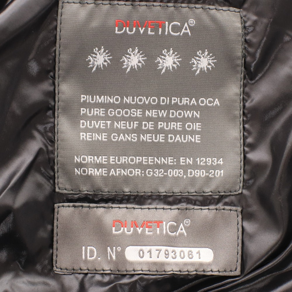 ■ DUVETICA Down Vest, Sleeveless, Zipper Closure, Hood, Pockets, Women's, Size 40, Black