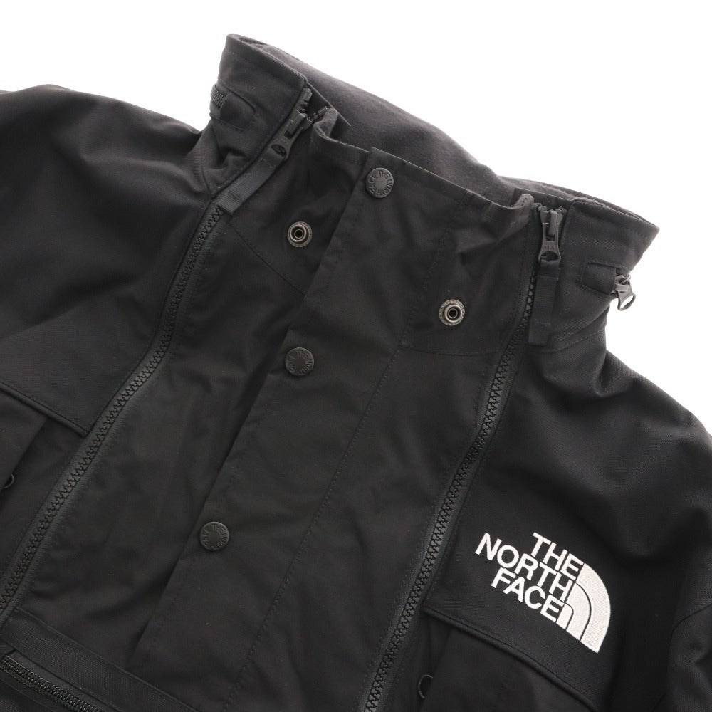 ■ Supreme THE NORTH FACE シュプリーム ノースフェイス コラボ ジャケット アウター 上着 ロゴ ファスナー フード メンズ LG ブラック