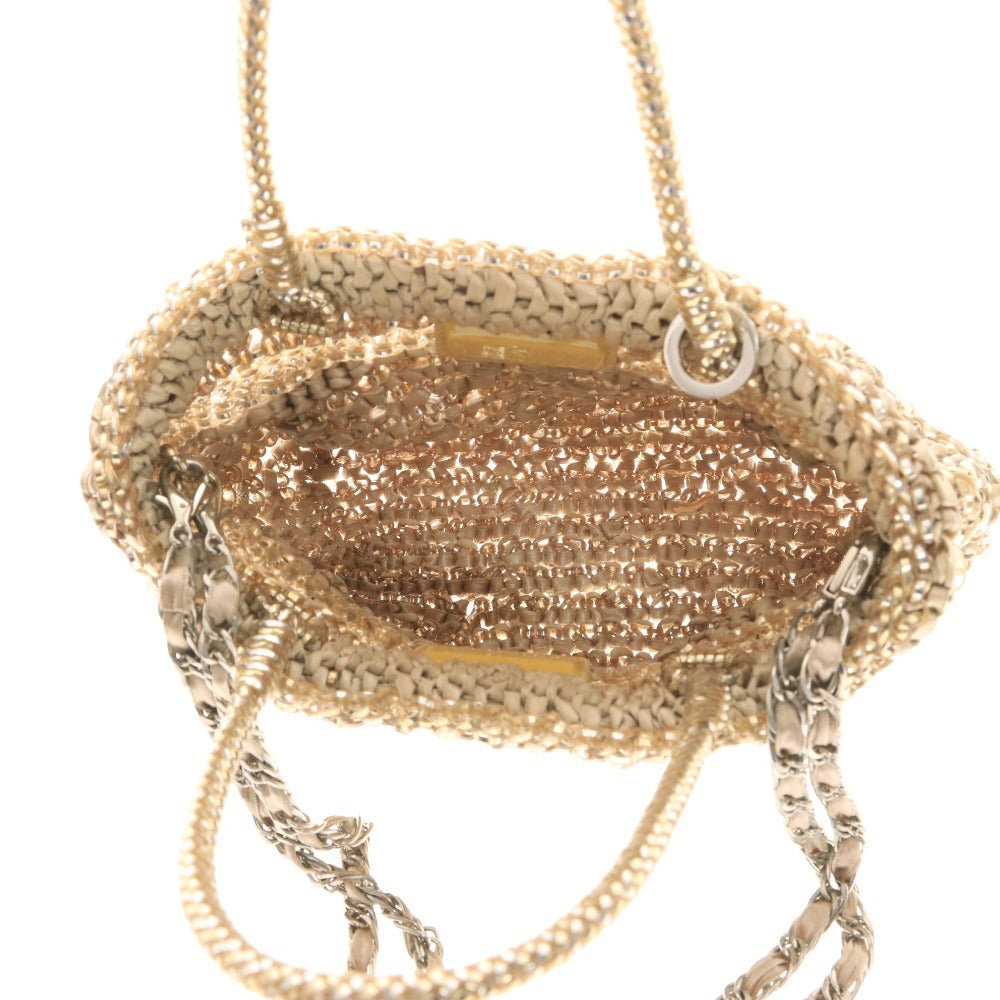 ■ ANTEPRIMA アンテプリマ ハンドバッグ ミニ ショルダーバッグ 鞄 リボン型ロゴ チェーン レディース ゴールド シルバー ベージュ