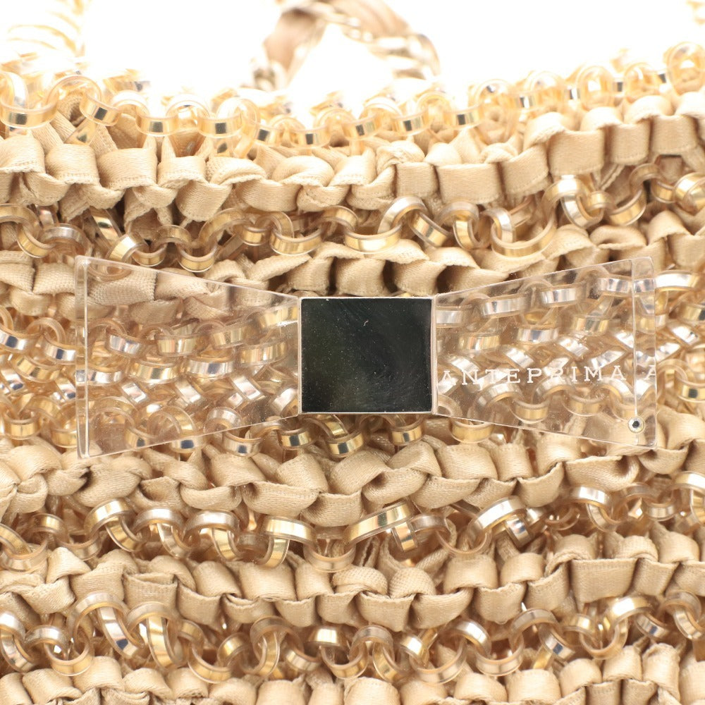 ■ ANTEPRIMA アンテプリマ ハンドバッグ ミニ ショルダーバッグ 鞄 リボン型ロゴ チェーン レディース ゴールド シルバー ベージュ