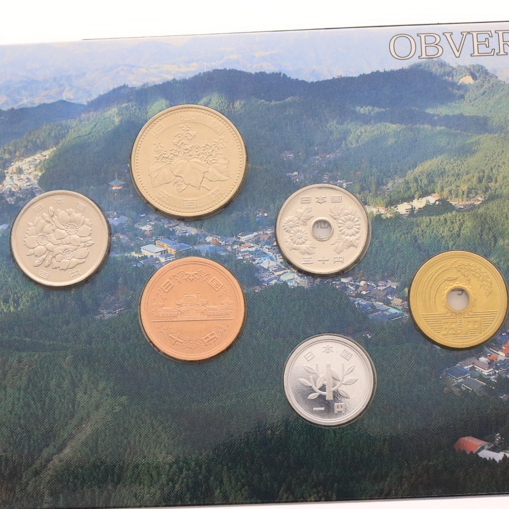 ■ 500 Yen Bicolor Clad Proof Coins Commemorating the 60th Anniversary of the Enactment of the Local Autonomy Law, World Cultural Heritage Coins, 18-Piece Set, Unused Commemorative Coins