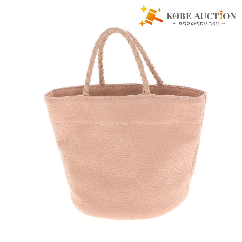 ■ A handbag, mini bag, genuine leather, with inner pouch, women's, pink, pale pink