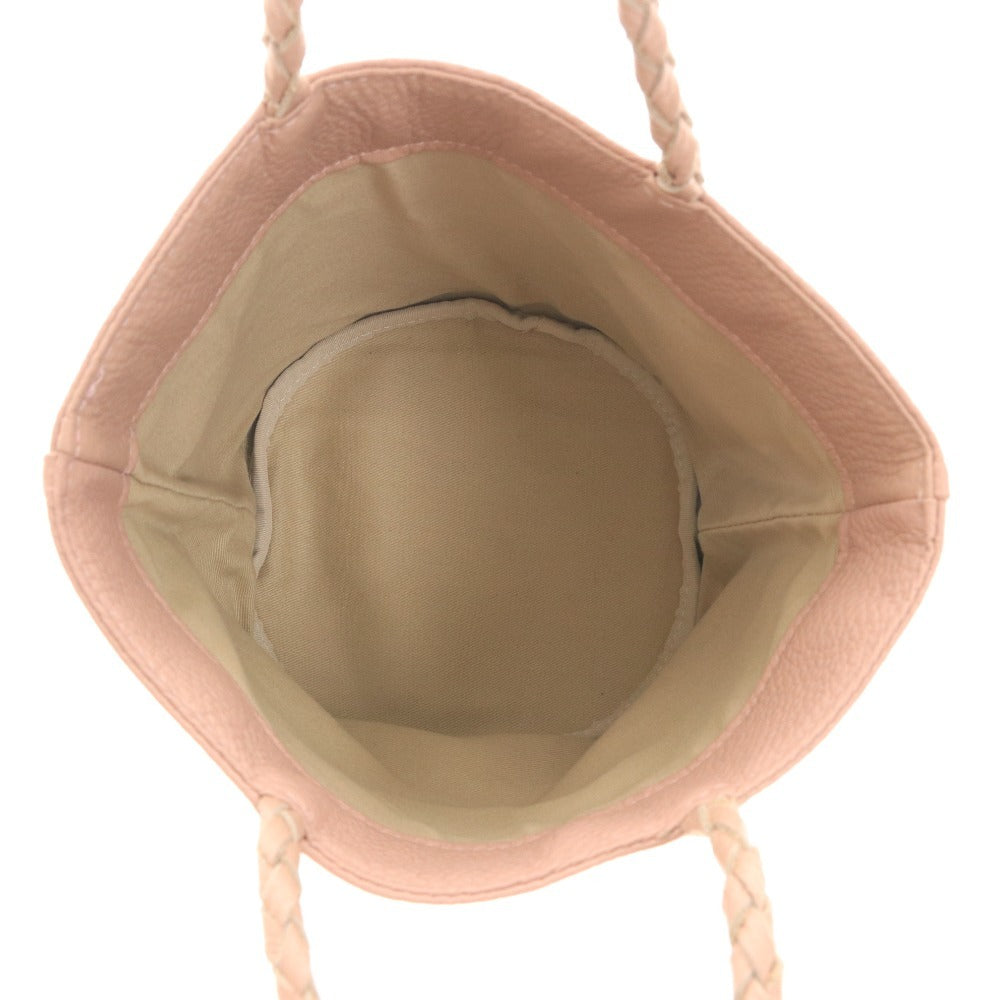 ■ A handbag, mini bag, genuine leather, with inner pouch, women's, pink, pale pink