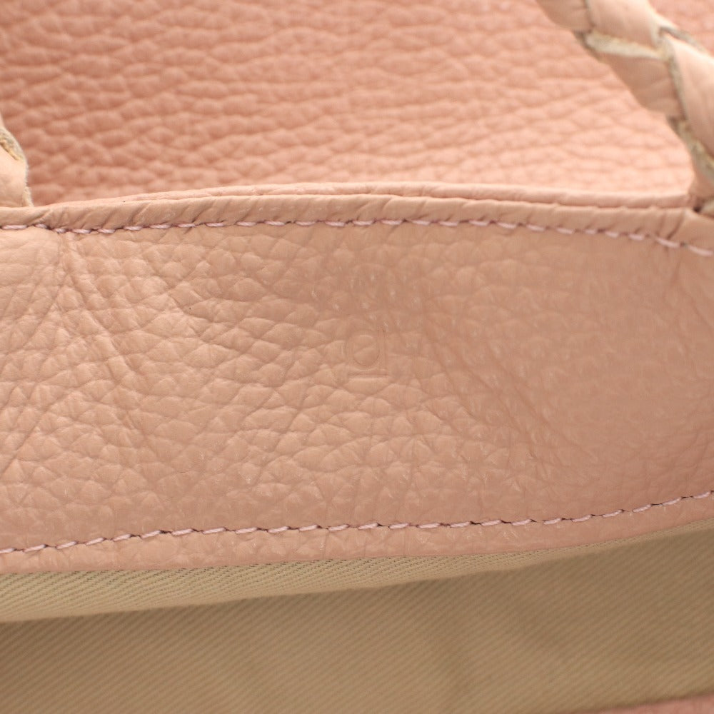 ■ A handbag, mini bag, genuine leather, with inner pouch, women's, pink, pale pink