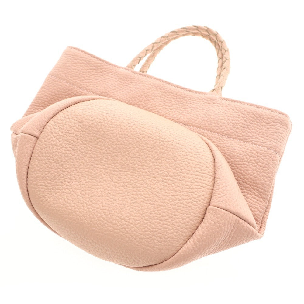 ■ A handbag, mini bag, genuine leather, with inner pouch, women's, pink, pale pink