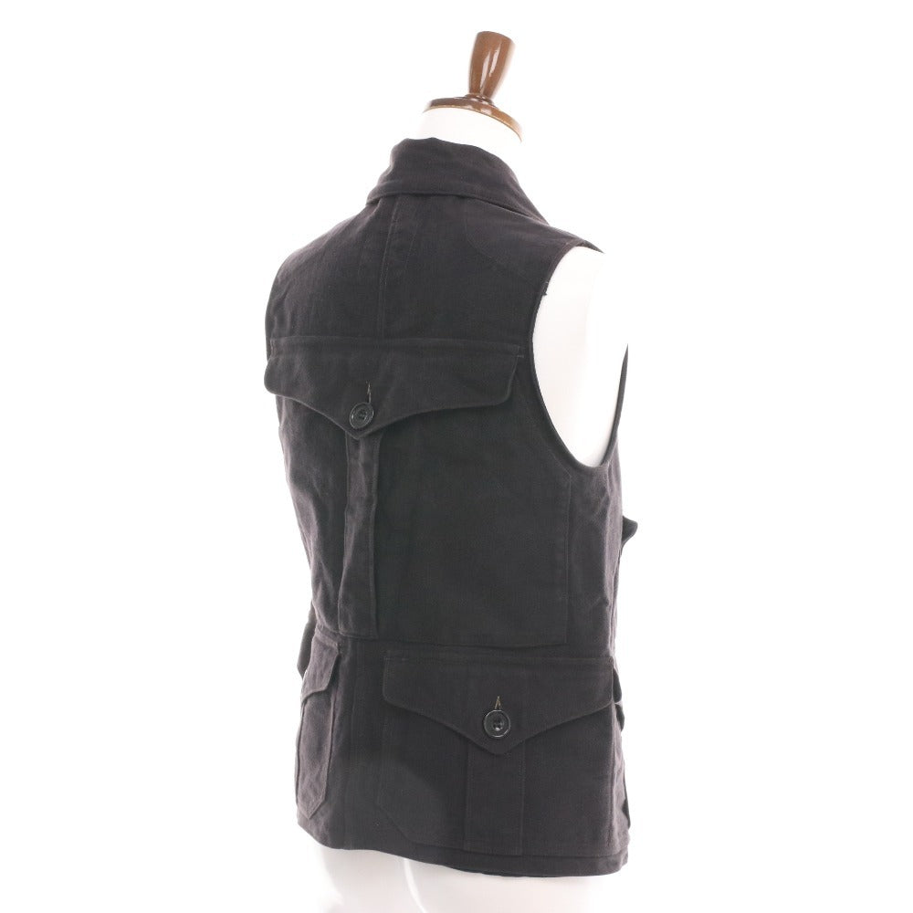 ■ FREEWHEELERS Sasquatch Vest Jacket, Men's, Size 36, Dark Brown, with Pockets and Buttons