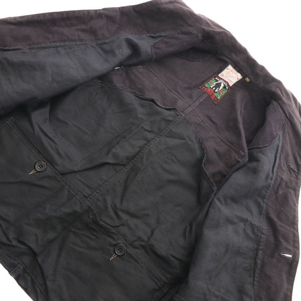 ■ FREEWHEELERS Sasquatch Vest Jacket, Men's, Size 36, Dark Brown, with Pockets and Buttons