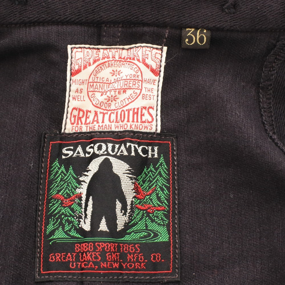 ■ FREEWHEELERS Sasquatch Vest Jacket, Men's, Size 36, Dark Brown, with Pockets and Buttons
