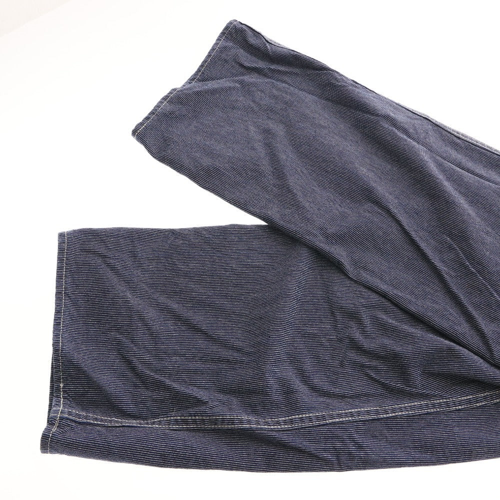 ■ BOOTLEGGERS Bootleggers Overalls, Tops and Bottoms, Pockets, All-Over Print, Lines, Men's, Size 30x34, Navy/White