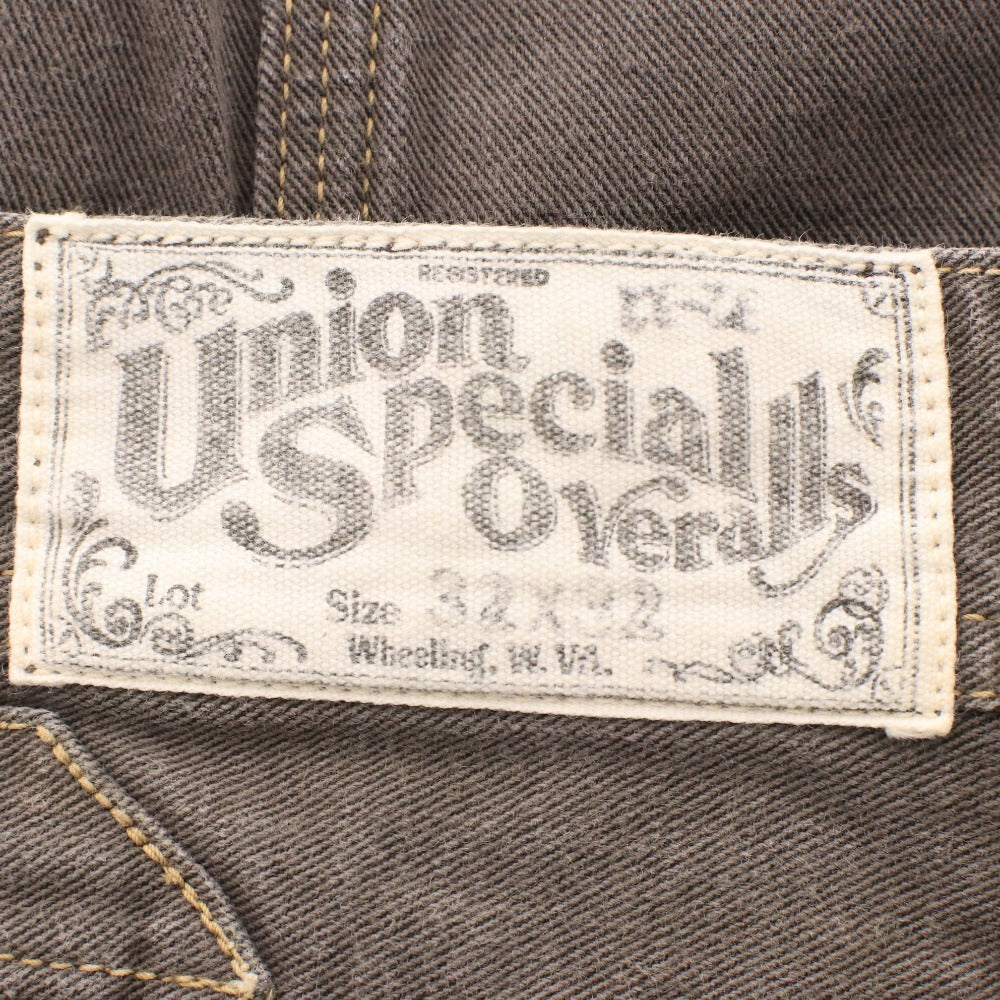 ■ FREEWHEELERS フリーホイーラーズ ジーンズ パンツ ボトムス ユニオンスペシャルオーバーオールズ メンズ 32×32 ライトブラウン系