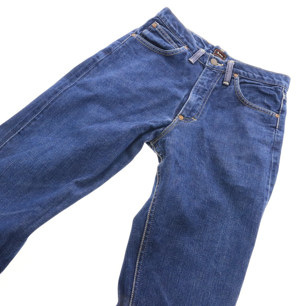 ■ Lee リー ジーンズ デニム パンツ ボトムス ポケット ロゴ 革ラベル Lot 95684 メンズ 28×34 ネイビー系 ブルー系