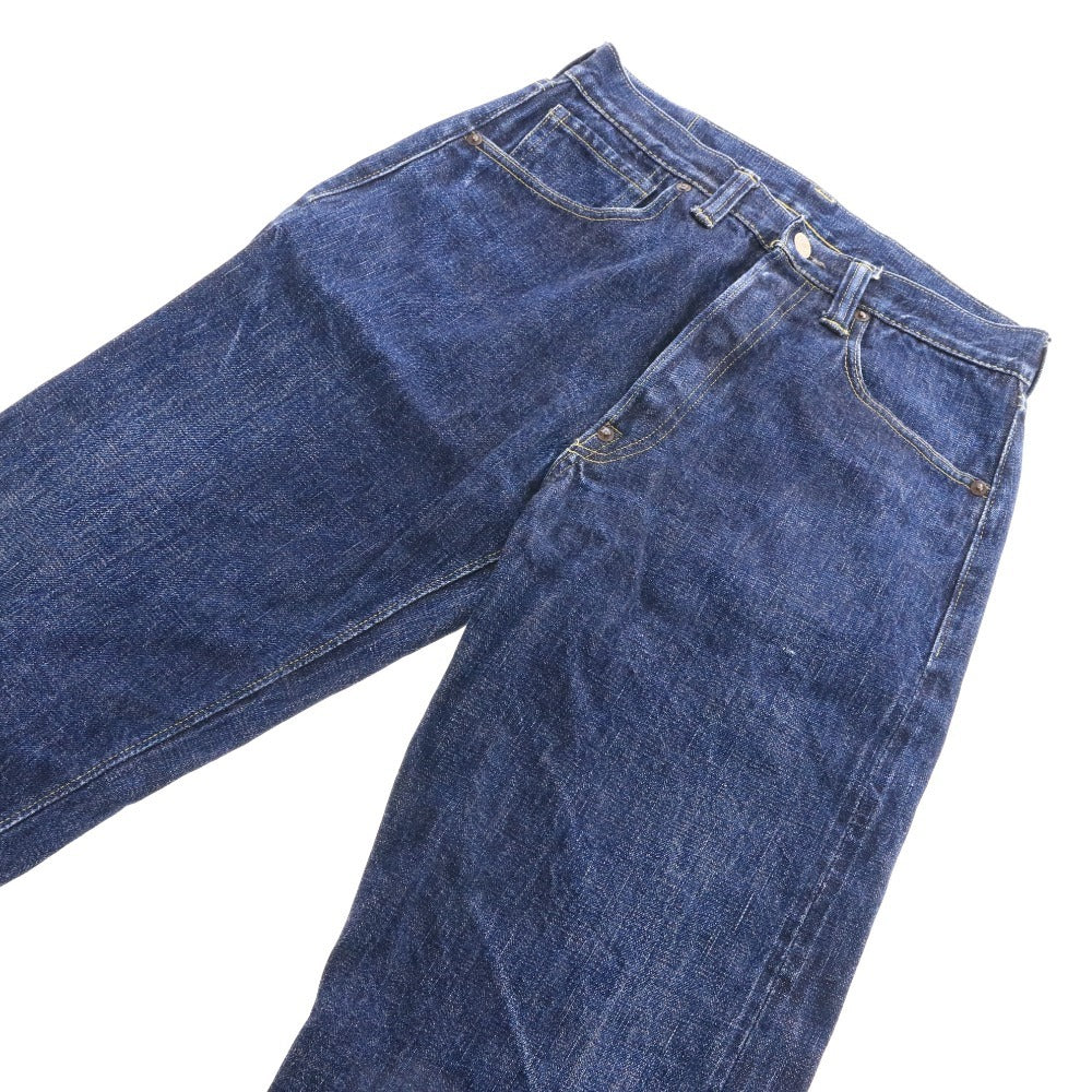 ■ WAREHOUSE & CO. ウエハウス デニム パンツ ジーンズ ボトムス ポケット ボタン パッチ メンズ 30 ネイビー系