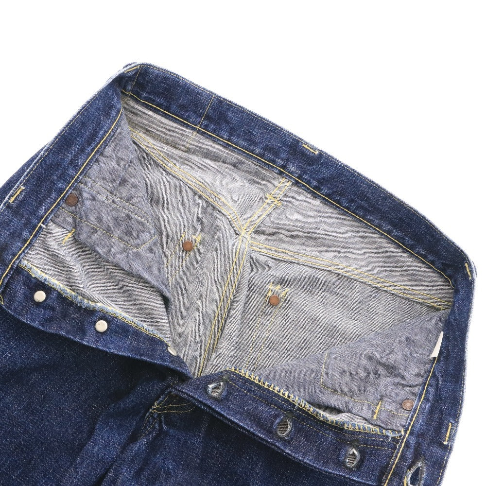 ■ WAREHOUSE & CO. ウエハウス デニム パンツ ジーンズ ボトムス ポケット ボタン パッチ メンズ 30 ネイビー系