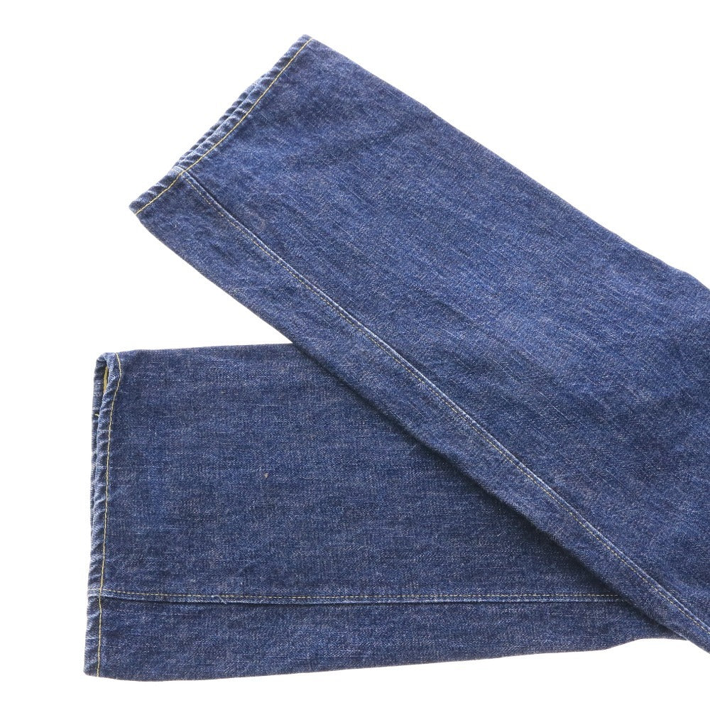 ■ WAREHOUSE & CO. ウエハウス デニム パンツ ジーンズ ボトムス ポケット ボタン パッチ メンズ 30 ネイビー系