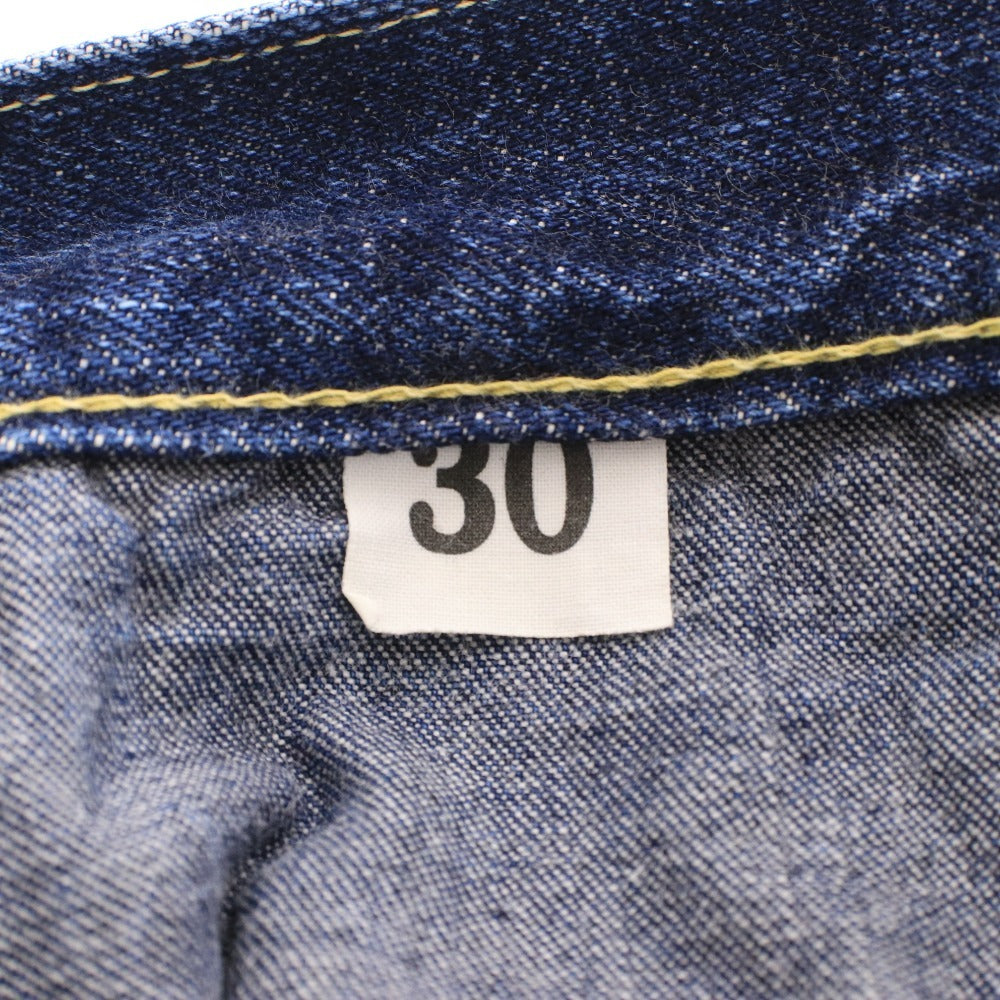 ■ WAREHOUSE & CO. ウエハウス デニム パンツ ジーンズ ボトムス ポケット ボタン パッチ メンズ 30 ネイビー系