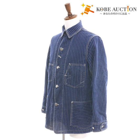 ■ FREEWHEELERS フリーホイーラーズ アイアンオールズ カバーオール デニム ジャケット アウター メンズ ネイビー系