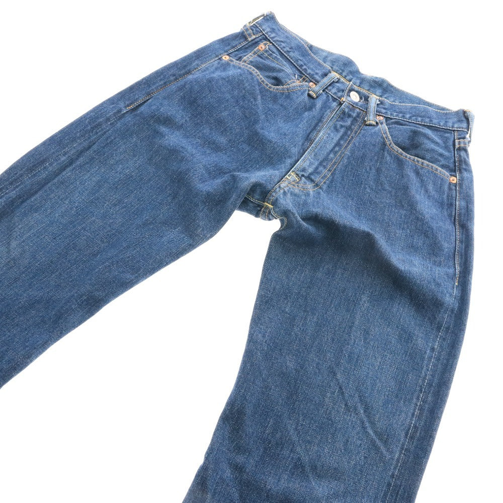 ■ JETT RINK ジェットリンク デニム パンツ ジーンズ ボトムス ファスナー ポケット パッチ メンズ W30 L36 ネイビー系