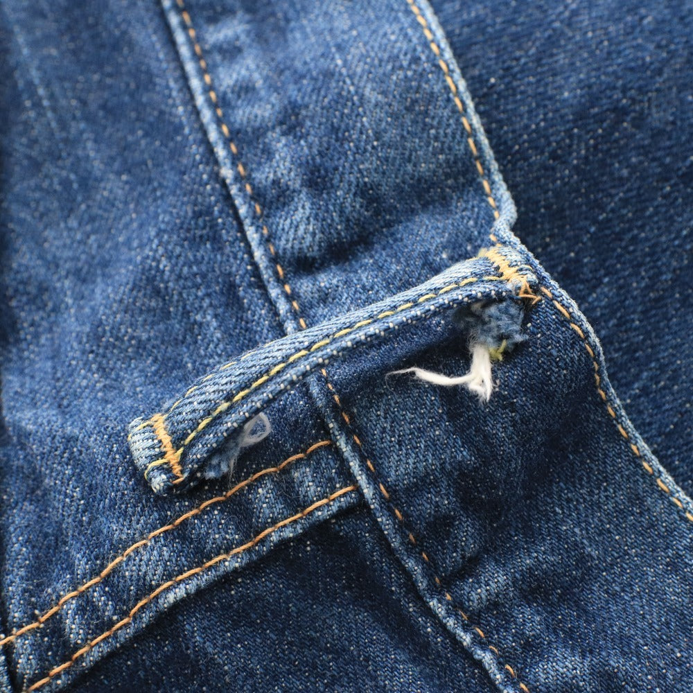 ■ JETT RINK ジェットリンク デニム パンツ ジーンズ ボトムス ファスナー ポケット パッチ メンズ W30 L36 ネイビー系