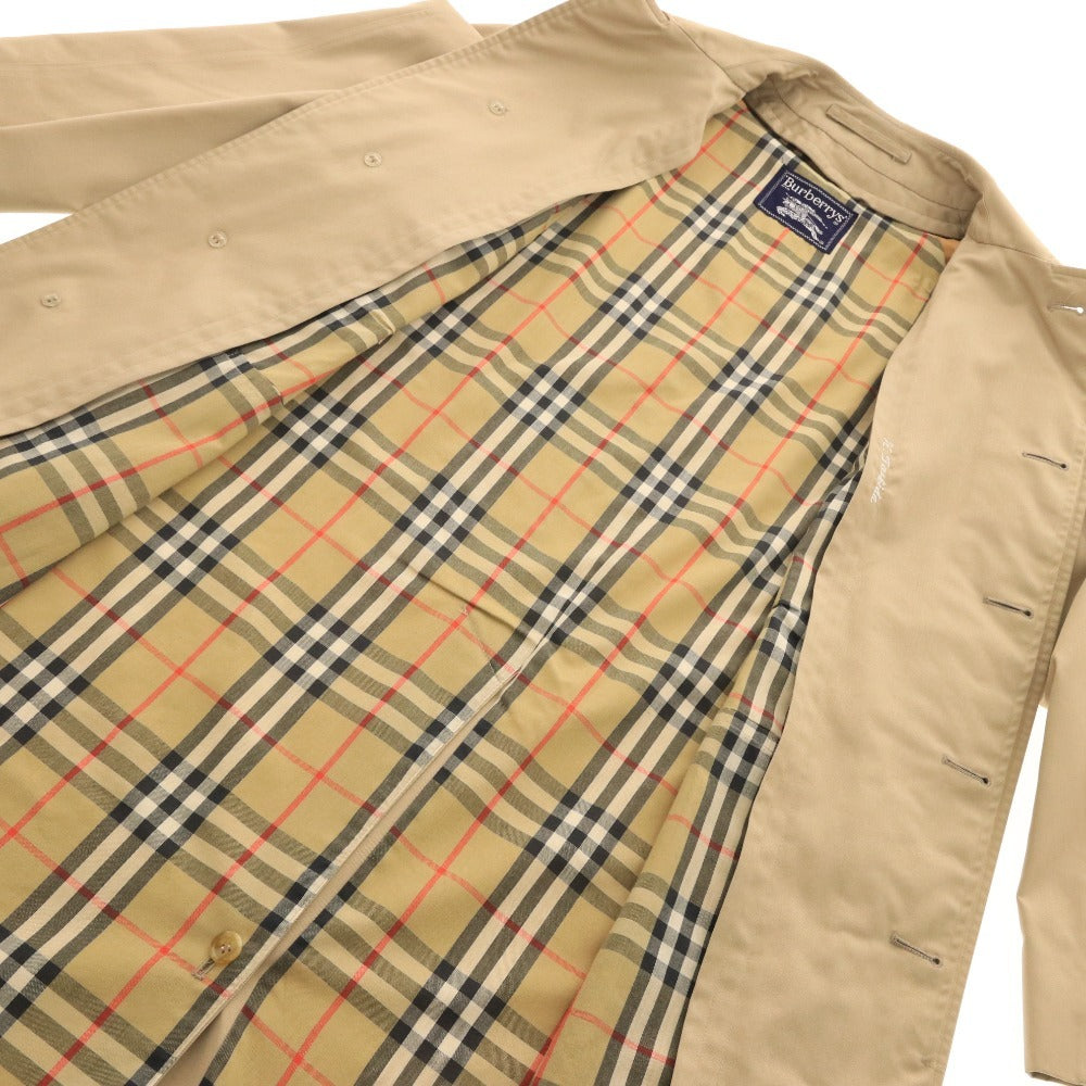 ■ Burberrys バーバリー トレンチ コート アウター 裏地 ノバチェック ボタン ポケット メンズ ベージュ