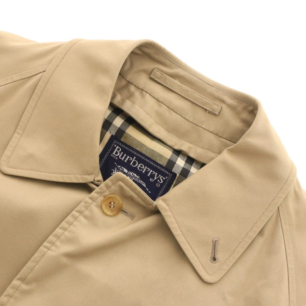 ■ Burberrys バーバリー トレンチ コート アウター 裏地 ノバチェック ボタン ポケット メンズ ベージュ