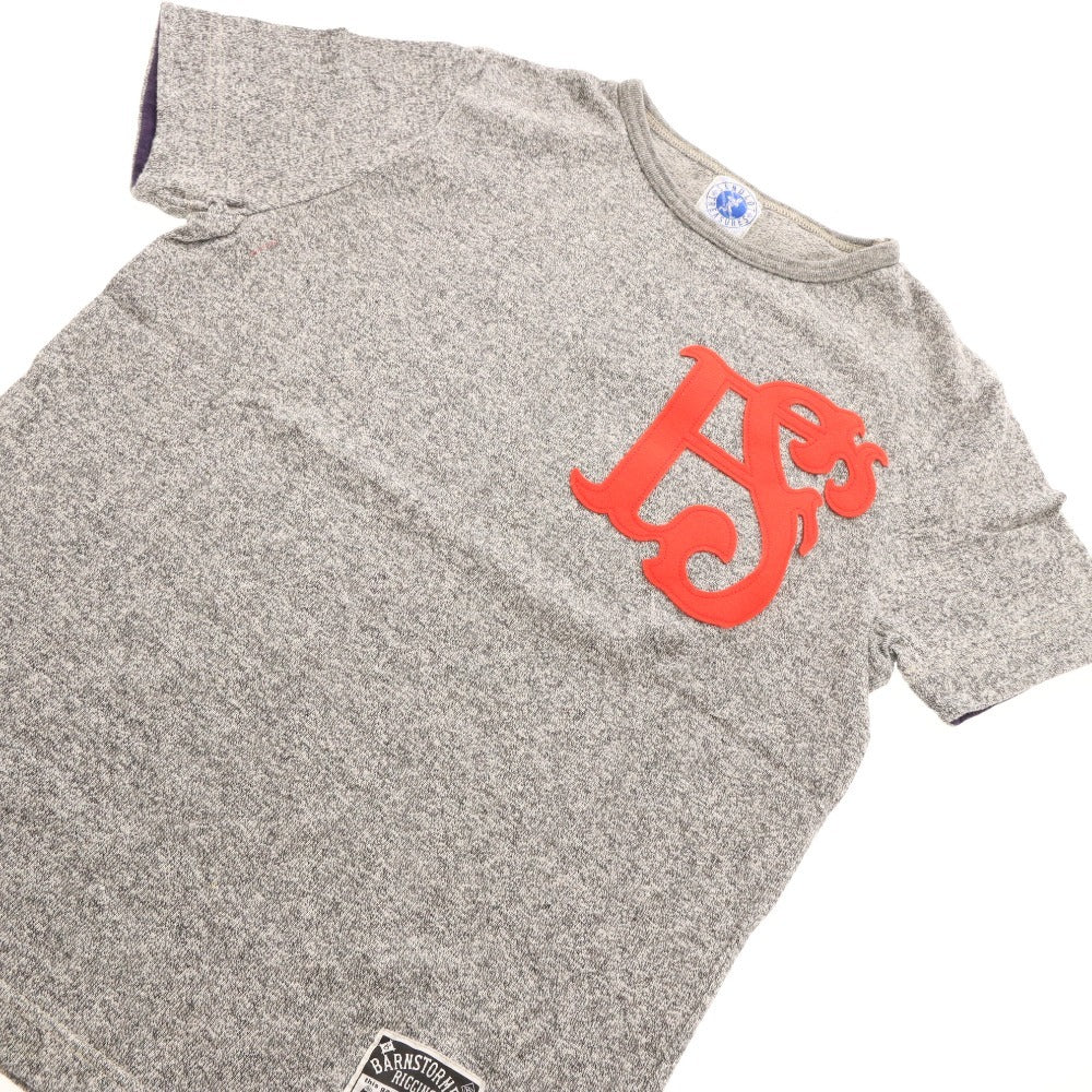 BARNSTORMERS T-shirt, short sleeves, crew neck, patch, Lot C11-09GY, men's and women's, size S, gray