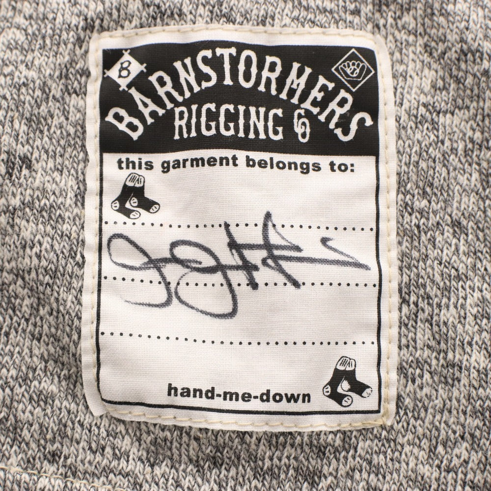 BARNSTORMERS T-shirt, short sleeves, crew neck, patch, Lot C11-09GY, men's and women's, size S, gray