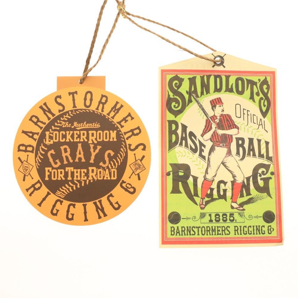 BARNSTORMERS T-shirt, short sleeves, crew neck, patch, Lot C11-09GY, men's and women's, size S, gray