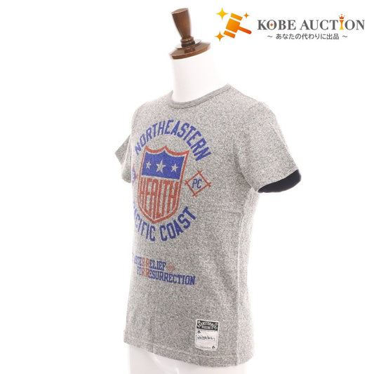 ■ BARNSTORMERS バーンストーマーズ Tシャツ トップス 半袖 丸首 プリント メンズ レディース S ダークグレー系