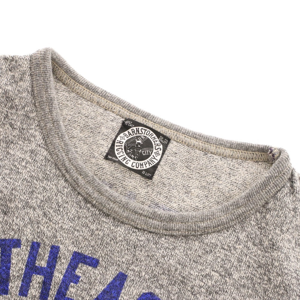 BARNSTORMERS T-shirt, short sleeves, crew neck, print, men's and women's, size S, dark gray