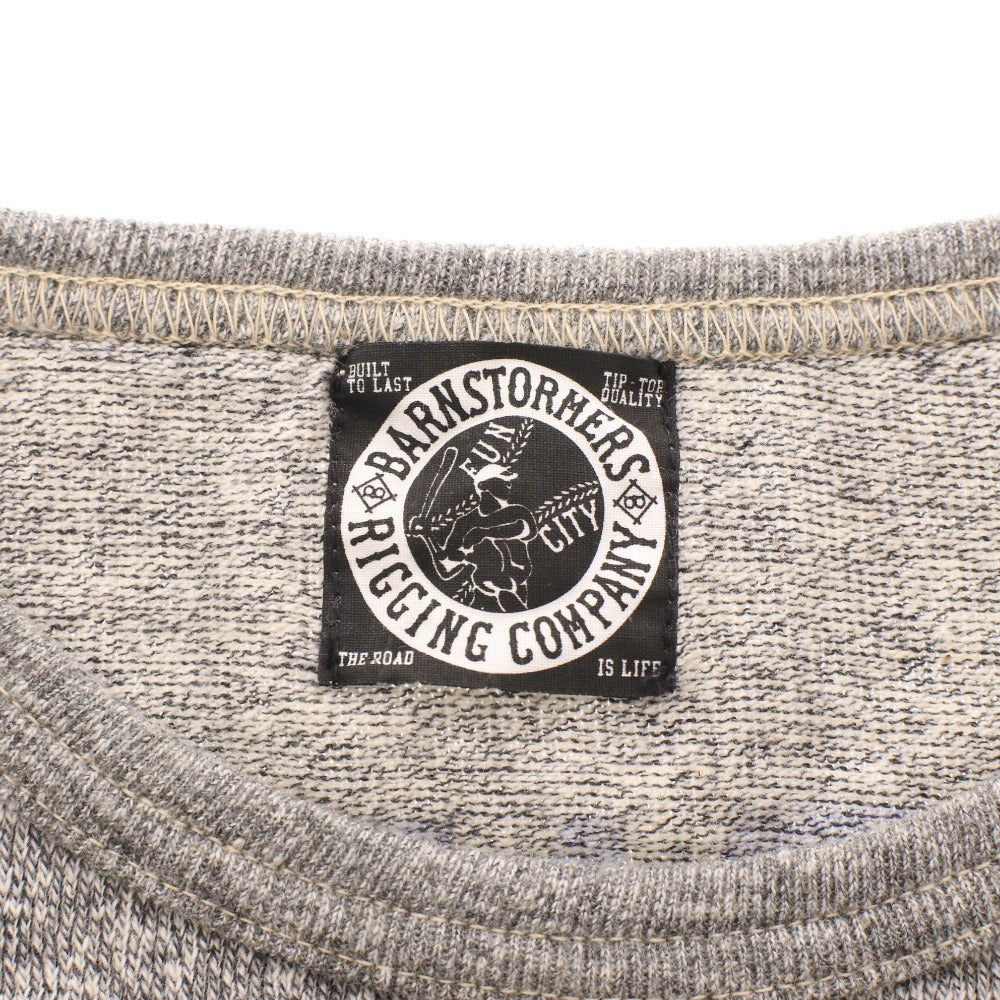 BARNSTORMERS T-shirt, short sleeves, crew neck, print, men's and women's, size S, dark gray