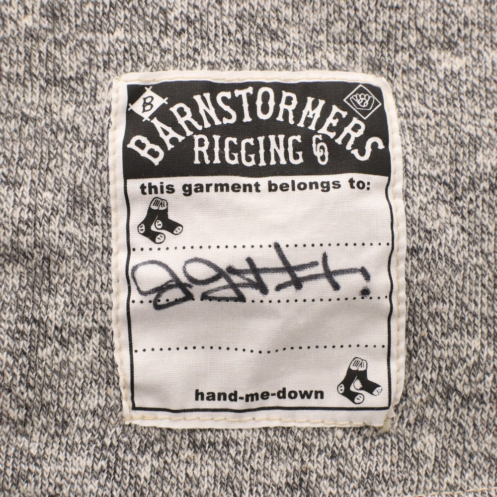 BARNSTORMERS T-shirt, short sleeves, crew neck, print, men's and women's, size S, dark gray