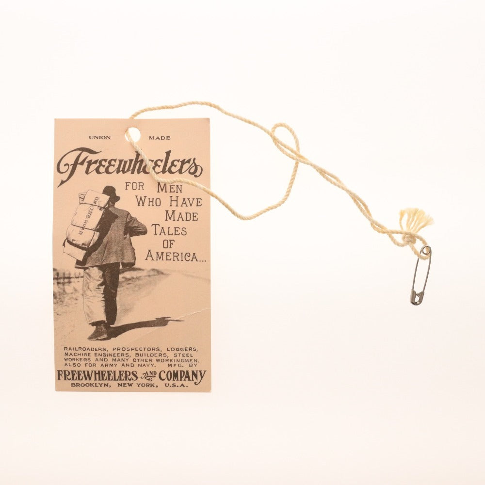 ■ FREEWHEELERS Freewheelers Sweatshirt, Crew Neck, Lot 1115001, Men's, Size 38, White, Light Gray